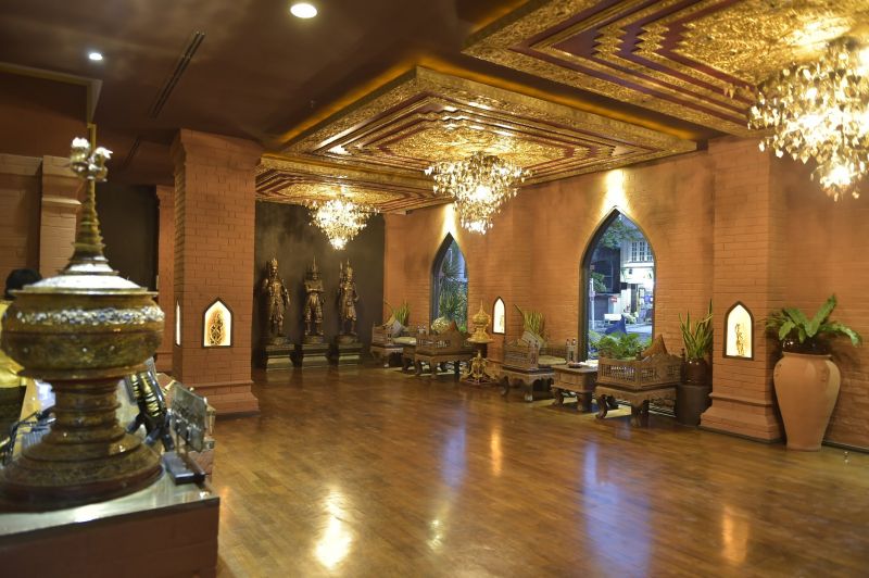 Empfang, Bagan King Hotel, Mandalay, Myanmar Reise