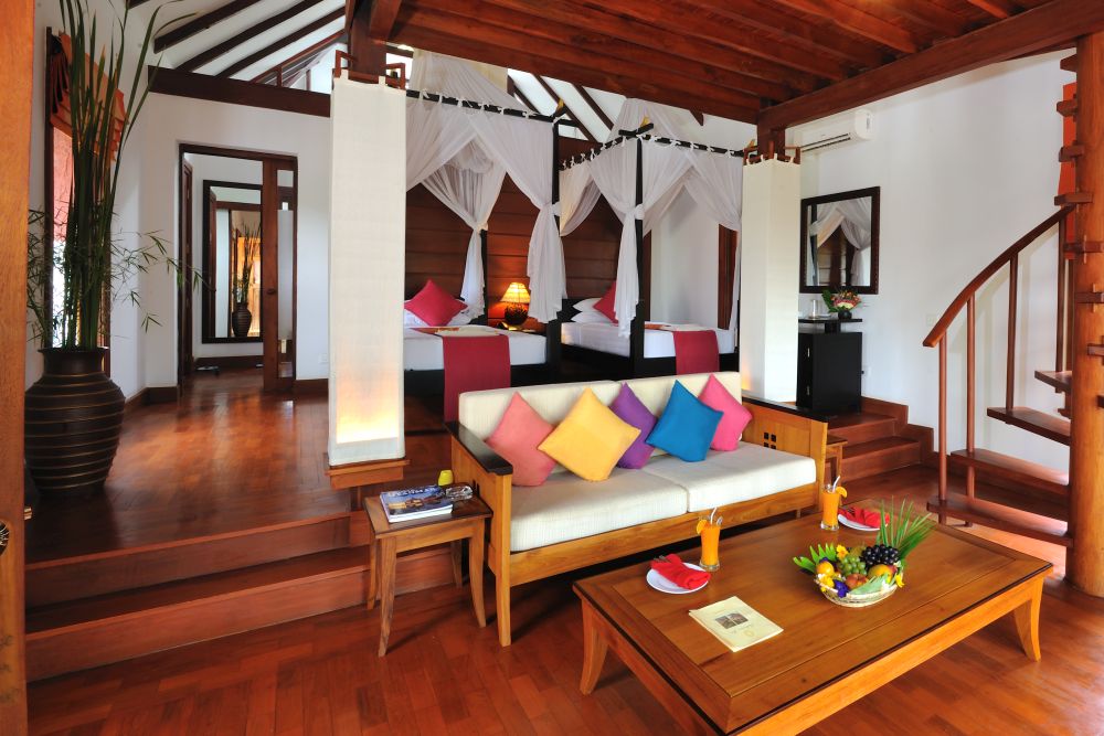 Wohnzimmer, Pristine Lotus Resort, Inle See, Myanmar Reise