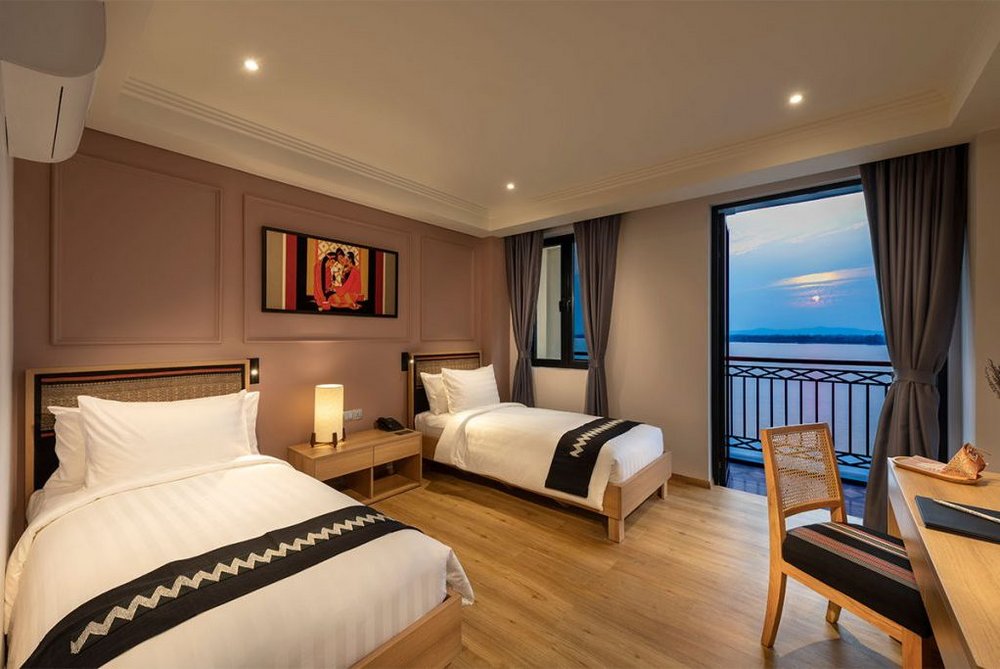Twinbed Zimmer, Hotel Suggati, Mawlamyaing, Myanmar Reise